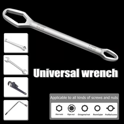 🔧 PowerGrip™ 3PCS Double-Head Wrench Set Heavy-Duty Steel Repair Tool Kit 🔧
